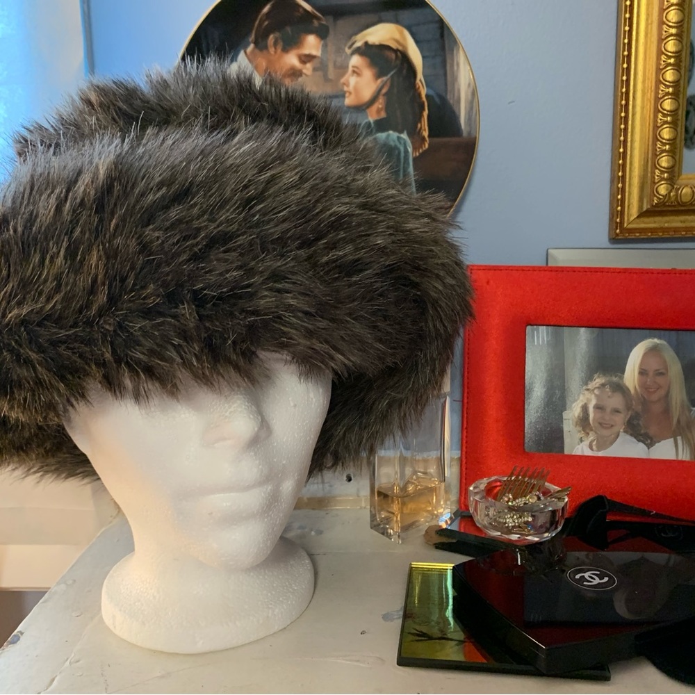 Warm faux fur winter hat. Parkhurst